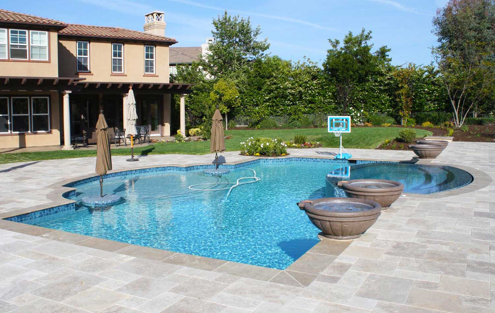 Marine Water Waves 3x3 Porcelain Waterline Pool Tile