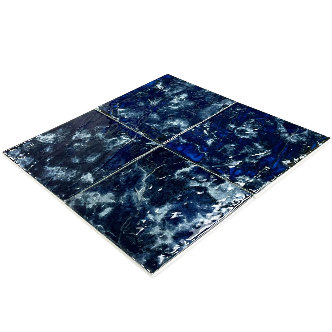 Midnight Blue 6x6 Porcelain Waterline Pool Tile