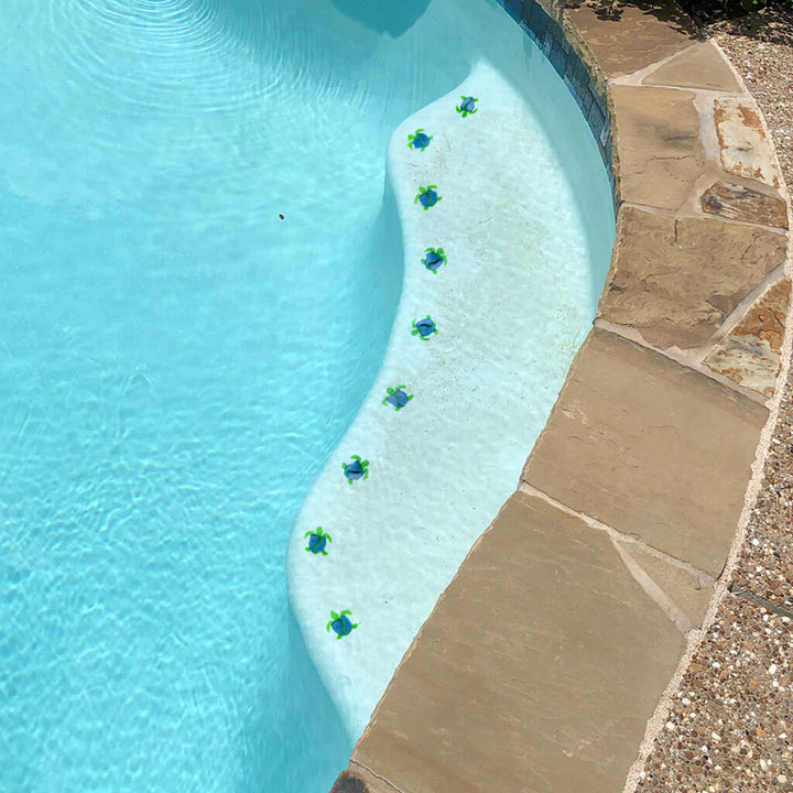 Mini Turtles Swerve Pool Mosaics