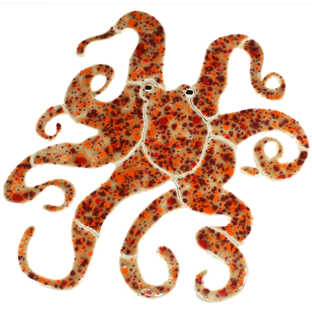 Octopus 16" x 17" Pool Mosaics