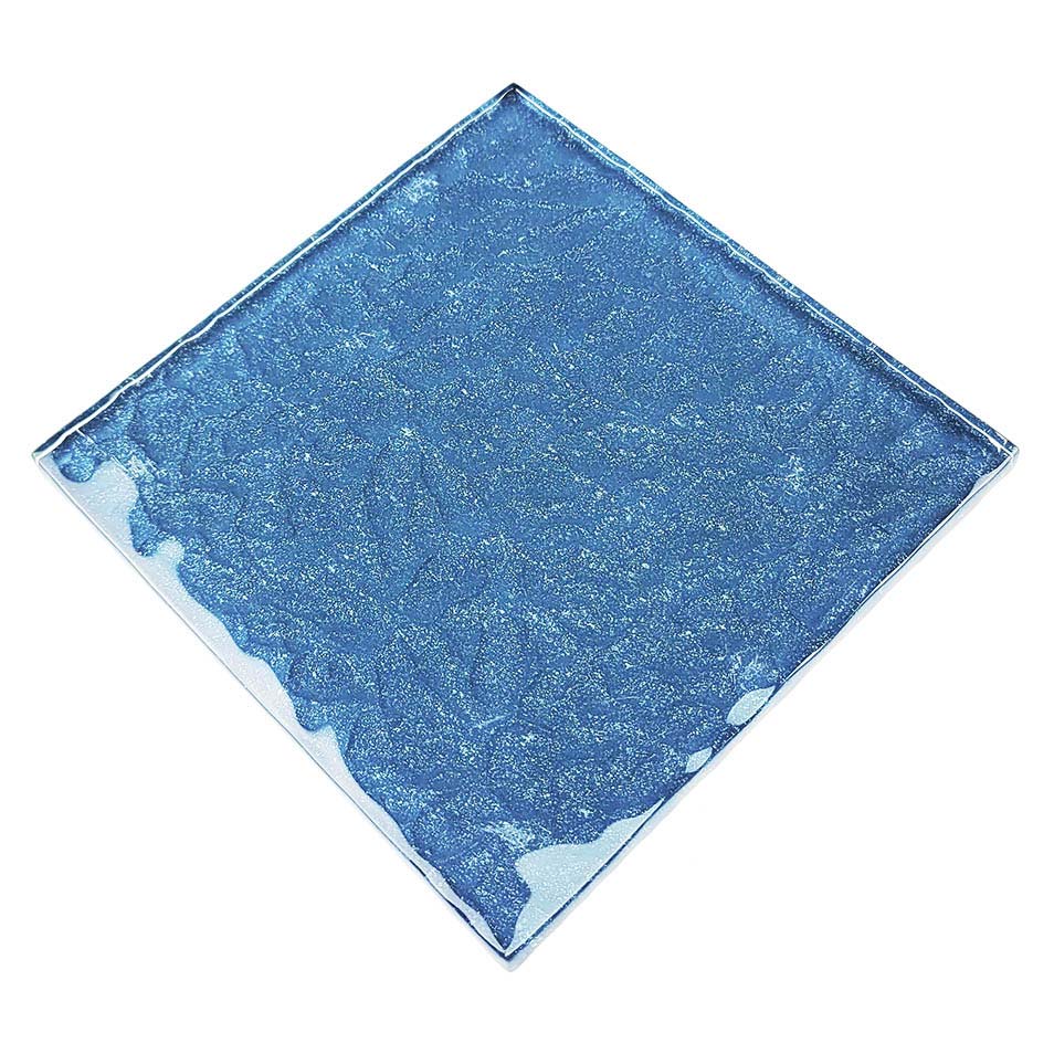 Steel Blue 6x6 Glass Pool Tile
