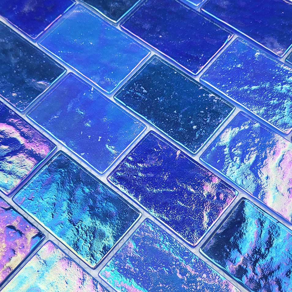 Oceanic Light Blue 2x3 Glass Tile
