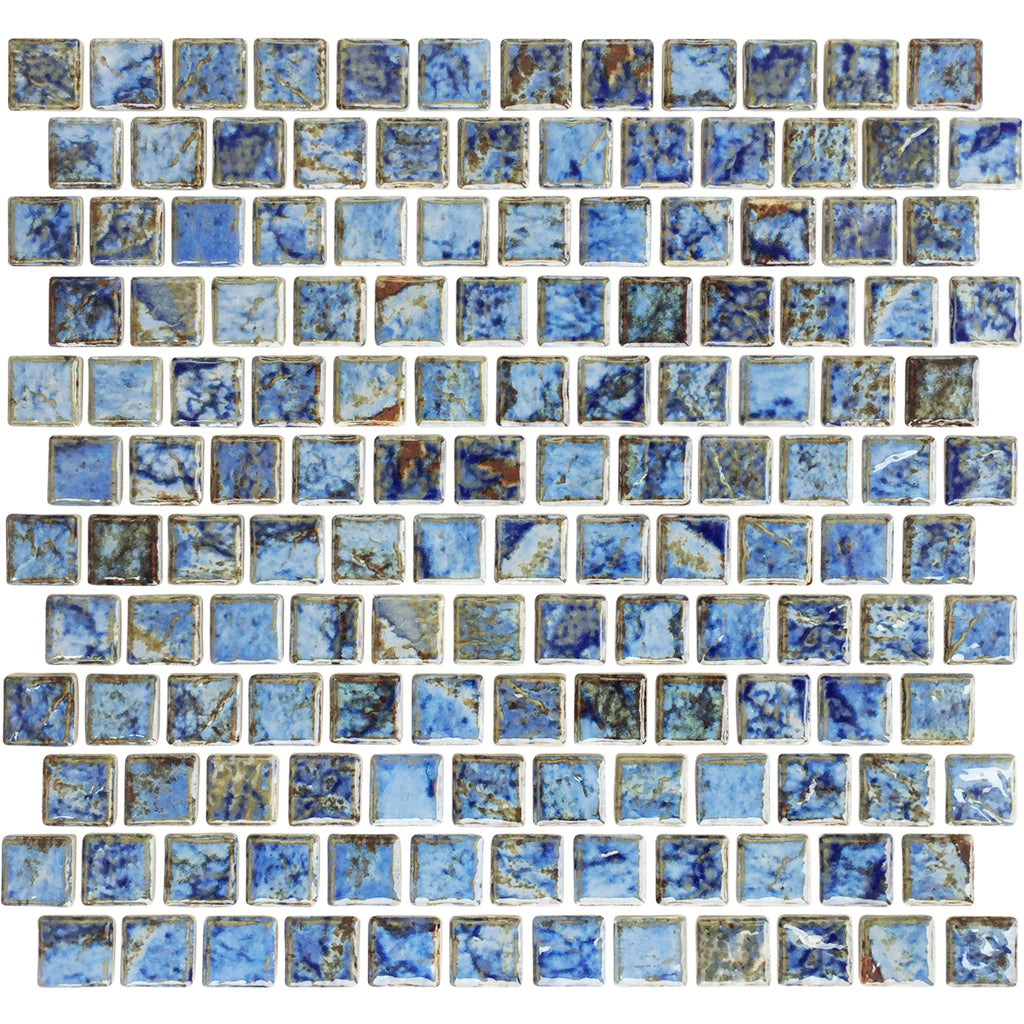 Aqua Blue 1x1 Porcelain Pool Tile