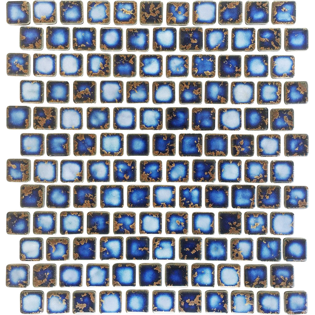 Terra Blue Glazed 1x1 Porcelain Pool Tile