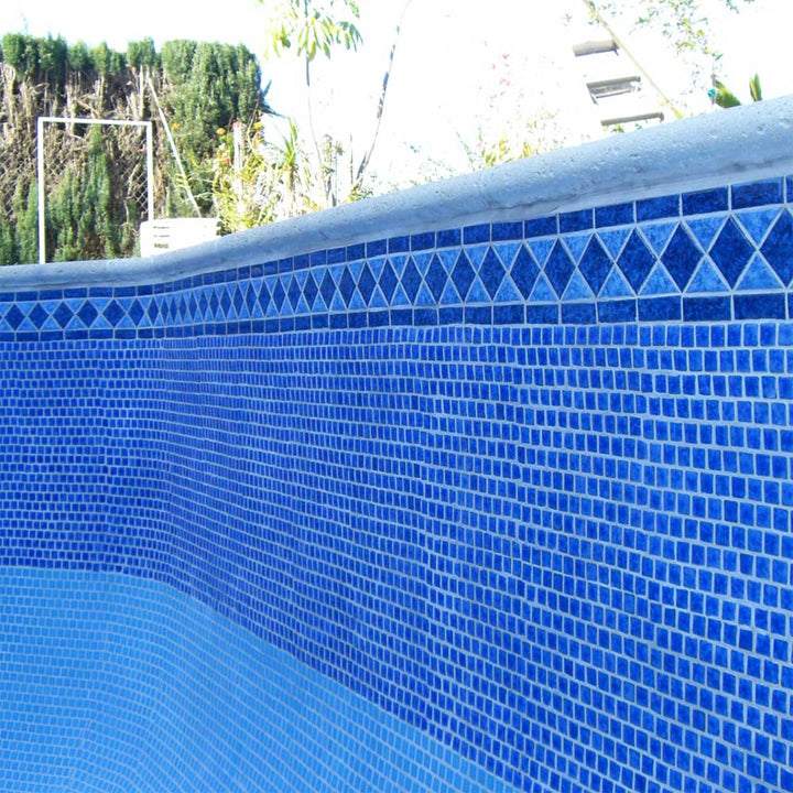 Sapphire Blue 6" x 13" 3/4  Waterline Pool Tile