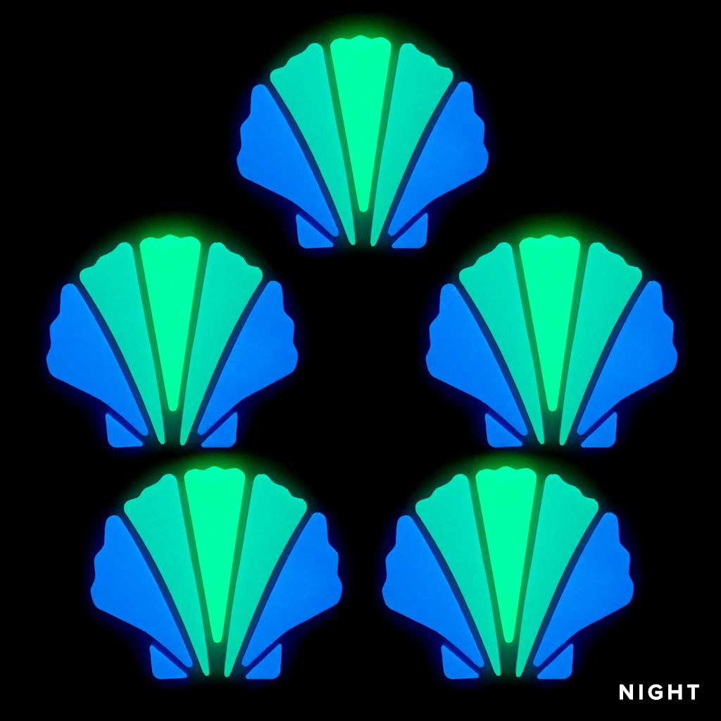 Scallop Shell Glow in the Dark Pool Mosaics – AquaTiles