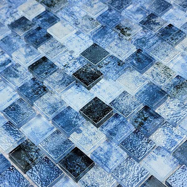 Shadow Blue 1x1 Glass Pool Tile