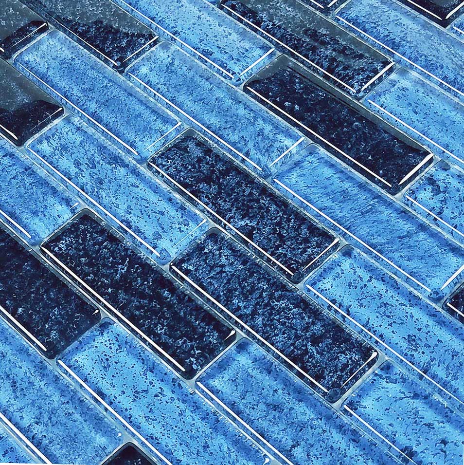 Twilight Azure 1x3 Glass Tile